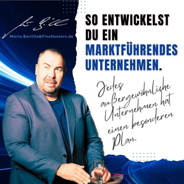 Mario Bartillas Top 12, um ein marktführendes mittelständisches Unternehmen zu erschaffen.