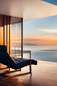 Dein Luxus als Unternehmer - Du hast es dir verdient - Ein Mentoring mit Mario Bartilla macht vieles möglich auch deine lounge-chair-sits-deck-overlooking-ocean