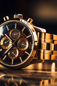 luxury-wristwatch-dark-background-selective-focusgenerative-ai